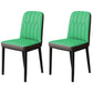 Scandinavian Indoor Side Chair Parsons Back Upholstered Metal Dining Room Chair Green 2 Piece Set Black Clearhalo ' kitchen&dining_furn' 'Dining Chairs' 'Dining Tables & Seating' 'dining_chair' 'furn' 'furn_dining_chair' 'Furniture' 'furniture_dining_chair' 'Kitchen & Dining Furniture' 'kitchen' 4037876