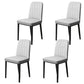 Scandinavian Indoor Side Chair Parsons Back Upholstered Metal Dining Room Chair Light Gray 4 Piece Set Black Clearhalo ' kitchen&dining_furn' 'Dining Chairs' 'Dining Tables & Seating' 'dining_chair' 'furn' 'furn_dining_chair' 'Furniture' 'furniture_dining_chair' 'Kitchen & Dining Furniture' 'kitchen' 4037880