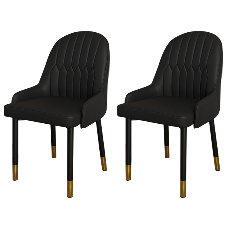 Scandinavian Metal Chairs Set Solid Back Arm Dining Room Kitchen Chair Black 2 Piece Set Brass Gold Clearhalo ' kitchen&dining_furn' 'Dining Chairs' 'Dining Tables & Seating' 'dining_chair' 'furn' 'furn_dining_chair' 'Furniture' 'furniture_dining_chair' 'Kitchen & Dining Furniture' 'kitchen' 4037920