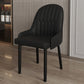 Scandinavian Metal Chairs Set Solid Back Arm Dining Room Kitchen Chair Black 1 Piece Black Clearhalo ' kitchen&dining_furn' 'Dining Chairs' 'Dining Tables & Seating' 'dining_chair' 'furn' 'furn_dining_chair' 'Furniture' 'furniture_dining_chair' 'Kitchen & Dining Furniture' 'kitchen' 4037928