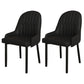 Scandinavian Metal Chairs Set Solid Back Arm Dining Room Kitchen Chair Black 2 Piece Set Black Clearhalo ' kitchen&dining_furn' 'Dining Chairs' 'Dining Tables & Seating' 'dining_chair' 'furn' 'furn_dining_chair' 'Furniture' 'furniture_dining_chair' 'Kitchen & Dining Furniture' 'kitchen' 4037929