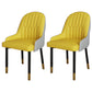 Scandinavian Metal Chairs Set Solid Back Arm Dining Room Kitchen Chair Gray-Yellow 2 Piece Set Brass Gold Clearhalo ' kitchen&dining_furn' 'Dining Chairs' 'Dining Tables & Seating' 'dining_chair' 'furn' 'furn_dining_chair' 'Furniture' 'furniture_dining_chair' 'Kitchen & Dining Furniture' 'kitchen' 4037935