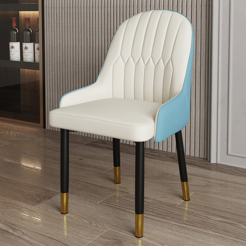 Scandinavian Metal Chairs Set Solid Back Arm Dining Room Kitchen Chair Blue-White 1 Piece Brass Gold Clearhalo ' kitchen&dining_furn' 'Dining Chairs' 'Dining Tables & Seating' 'dining_chair' 'furn' 'furn_dining_chair' 'Furniture' 'furniture_dining_chair' 'Kitchen & Dining Furniture' 'kitchen' 4037937
