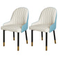 Scandinavian Metal Chairs Set Solid Back Arm Dining Room Kitchen Chair Blue-White 2 Piece Set Brass Gold Clearhalo ' kitchen&dining_furn' 'Dining Chairs' 'Dining Tables & Seating' 'dining_chair' 'furn' 'furn_dining_chair' 'Furniture' 'furniture_dining_chair' 'Kitchen & Dining Furniture' 'kitchen' 4037938
