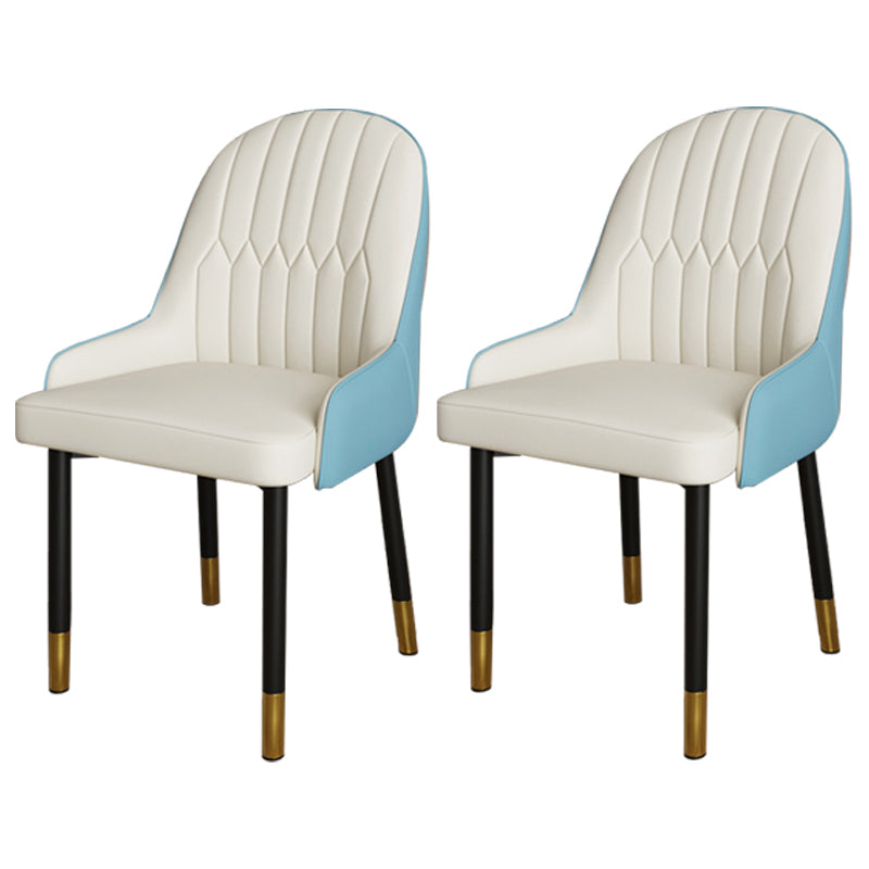 Scandinavian Metal Chairs Set Solid Back Arm Dining Room Kitchen Chair Blue-White 2 Piece Set Brass Gold Clearhalo ' kitchen&dining_furn' 'Dining Chairs' 'Dining Tables & Seating' 'dining_chair' 'furn' 'furn_dining_chair' 'Furniture' 'furniture_dining_chair' 'Kitchen & Dining Furniture' 'kitchen' 4037938