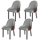 Scandinavian Metal Chairs Set Solid Back Arm Dining Room Kitchen Chair Gray Coffee 4 Piece Set Black Clearhalo ' kitchen&dining_furn' 'Dining Chairs' 'Dining Tables & Seating' 'dining_chair' 'furn' 'furn_dining_chair' 'Furniture' 'furniture_dining_chair' 'Kitchen & Dining Furniture' 'kitchen' 4037939