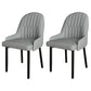 Scandinavian Metal Chairs Set Solid Back Arm Dining Room Kitchen Chair Grey 2 Piece Set Black Clearhalo ' kitchen&dining_furn' 'Dining Chairs' 'Dining Tables & Seating' 'dining_chair' 'furn' 'furn_dining_chair' 'Furniture' 'furniture_dining_chair' 'Kitchen & Dining Furniture' 'kitchen' 4037947