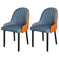 Scandinavian Metal Chairs Set Solid Back Arm Dining Room Kitchen Chair Yellow Blue 2 Piece Set Black Clearhalo ' kitchen&dining_furn' 'Dining Chairs' 'Dining Tables & Seating' 'dining_chair' 'furn' 'furn_dining_chair' 'Furniture' 'furniture_dining_chair' 'Kitchen & Dining Furniture' 'kitchen' 4037959