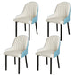Scandinavian Metal Chairs Set Solid Back Arm Dining Room Kitchen Chair Blue-White 4 Piece Set Black Clearhalo ' kitchen&dining_furn' 'Dining Chairs' 'Dining Tables & Seating' 'dining_chair' 'furn' 'furn_dining_chair' 'Furniture' 'furniture_dining_chair' 'Kitchen & Dining Furniture' 'kitchen' 4037960