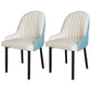 Scandinavian Metal Chairs Set Solid Back Arm Dining Room Kitchen Chair Blue-White 2 Piece Set Black Clearhalo ' kitchen&dining_furn' 'Dining Chairs' 'Dining Tables & Seating' 'dining_chair' 'furn' 'furn_dining_chair' 'Furniture' 'furniture_dining_chair' 'Kitchen & Dining Furniture' 'kitchen' 4037962