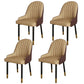 Scandinavian Metal Chairs Set Solid Back Arm Dining Room Kitchen Chair Beige-Coffee 4 Piece Set Brass Gold Clearhalo ' kitchen&dining_furn' 'Dining Chairs' 'Dining Tables & Seating' 'dining_chair' 'furn' 'furn_dining_chair' 'Furniture' 'furniture_dining_chair' 'Kitchen & Dining Furniture' 'kitchen' 4037966