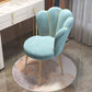 Scandinavian Style Velvet Armless Dining Chair Solid Back Single Dining Chair Lake Blue Clearhalo ' kitchen&dining_furn' 'Dining Chairs' 'Dining Tables & Seating' 'dining_chair' 'furn' 'furn_dining_chair' 'Furniture' 'furniture_dining_chair' 'Kitchen & Dining Furniture' 'kitchen' 4037981