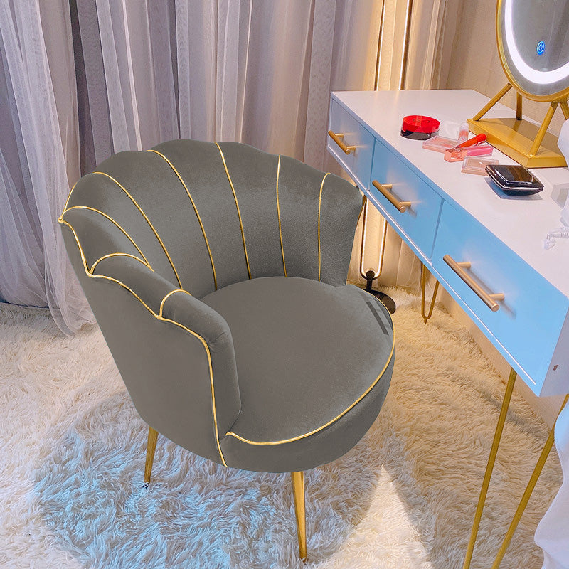 Scandinavian Style Armless Dining Chair Single Upholstered Dining Chair Grey Clearhalo ' kitchen&dining_furn' 'Dining Chairs' 'Dining Tables & Seating' 'dining_chair' 'furn' 'furn_dining_chair' 'Furniture' 'furniture_dining_chair' 'Kitchen & Dining Furniture' 'kitchen' 4037993