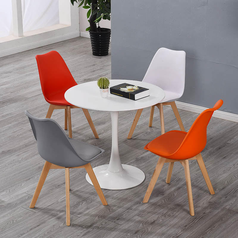 Eames Armless Dining Chairs Scandinavian Side Dining Chairs with Wood Legs Clearhalo ' kitchen&dining_furn' 'Dining Chairs' 'Dining Tables & Seating' 'dining_chair' 'Furniture' 'furniture_dining_chair' 'Kitchen & Dining Furniture' 'kitchen' 4038004