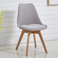 Eames Armless Dining Chairs Scandinavian Side Dining Chairs with Wood Legs Light Gray 1 Piece Clearhalo ' kitchen&dining_furn' 'Dining Chairs' 'Dining Tables & Seating' 'dining_chair' 'Furniture' 'furniture_dining_chair' 'Kitchen & Dining Furniture' 'kitchen' 4038048