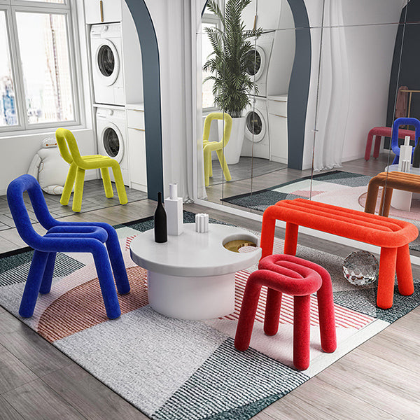 Contemporary Style Velvet Chair Set Open Back Side Dining Kitchen Chairs Clearhalo ' kitchen&dining_furn' 'Dining Chairs' 'Dining Tables & Seating' 'dining_chair' 'furn' 'furn_dining_chair' 'Furniture' 'furniture_dining_chair' 'Kitchen & Dining Furniture' 'kitchen' 4038067