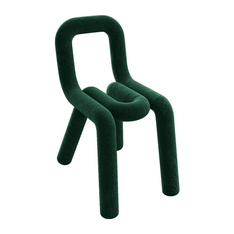 Contemporary Style Velvet Chair Set Open Back Side Dining Kitchen Chairs Blackish Green 1 Piece Clearhalo ' kitchen&dining_furn' 'Dining Chairs' 'Dining Tables & Seating' 'dining_chair' 'furn' 'furn_dining_chair' 'Furniture' 'furniture_dining_chair' 'Kitchen & Dining Furniture' 'kitchen' 4038077