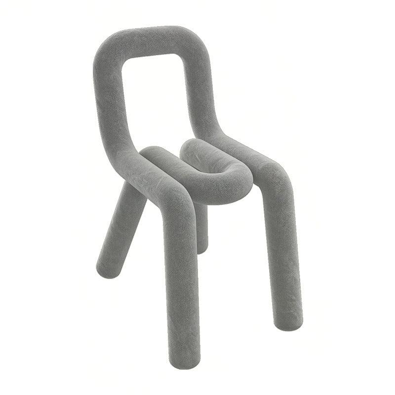 Contemporary Style Velvet Chair Set Open Back Side Dining Kitchen Chairs Dark Gray 1 Piece Clearhalo ' kitchen&dining_furn' 'Dining Chairs' 'Dining Tables & Seating' 'dining_chair' 'furn' 'furn_dining_chair' 'Furniture' 'furniture_dining_chair' 'Kitchen & Dining Furniture' 'kitchen' 4038080