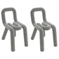 Contemporary Style Velvet Chair Set Open Back Side Dining Kitchen Chairs Dark Gray 2 Piece Set Clearhalo ' kitchen&dining_furn' 'Dining Chairs' 'Dining Tables & Seating' 'dining_chair' 'furn' 'furn_dining_chair' 'Furniture' 'furniture_dining_chair' 'Kitchen & Dining Furniture' 'kitchen' 4038081