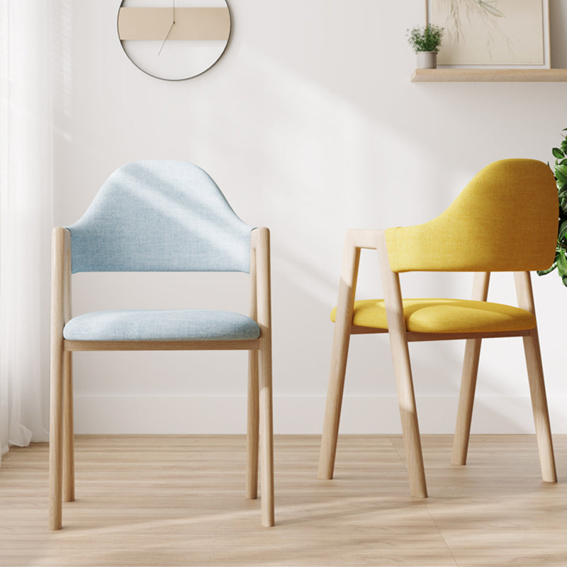 Modern Dining Arm Chairs Upholstered Open Back Armchair with Metal Legs Clearhalo ' kitchen&dining_furn' 'Dining Chairs' 'Dining Tables & Seating' 'dining_chair' 'furn' 'furn_dining_chair' 'Furniture' 'furniture_dining_chair' 'Kitchen & Dining Furniture' 'kitchen' 4038108