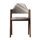 Modern Dining Arm Chairs Upholstered Open Back Armchair with Metal Legs Grey 1 Piece Walnut Clearhalo ' kitchen&dining_furn' 'Dining Chairs' 'Dining Tables & Seating' 'dining_chair' 'furn' 'furn_dining_chair' 'Furniture' 'furniture_dining_chair' 'Kitchen & Dining Furniture' 'kitchen' 4038112
