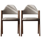 Modern Dining Arm Chairs Upholstered Open Back Armchair with Metal Legs Grey 2 Piece Set Walnut Clearhalo ' kitchen&dining_furn' 'Dining Chairs' 'Dining Tables & Seating' 'dining_chair' 'furn' 'furn_dining_chair' 'Furniture' 'furniture_dining_chair' 'Kitchen & Dining Furniture' 'kitchen' 4038115