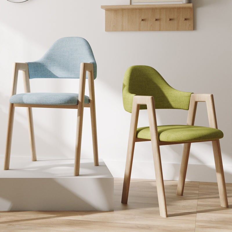 Modern Dining Arm Chairs Upholstered Open Back Armchair with Metal Legs Clearhalo ' kitchen&dining_furn' 'Dining Chairs' 'Dining Tables & Seating' 'dining_chair' 'furn' 'furn_dining_chair' 'Furniture' 'furniture_dining_chair' 'Kitchen & Dining Furniture' 'kitchen' 4038118