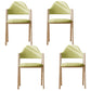 Modern Dining Arm Chairs Upholstered Open Back Armchair with Metal Legs Green 4 Piece Set Natural Wood Clearhalo ' kitchen&dining_furn' 'Dining Chairs' 'Dining Tables & Seating' 'dining_chair' 'furn' 'furn_dining_chair' 'Furniture' 'furniture_dining_chair' 'Kitchen & Dining Furniture' 'kitchen' 4038122