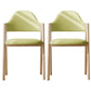 Modern Dining Arm Chairs Upholstered Open Back Armchair with Metal Legs Green 2 Piece Set Natural Wood Clearhalo ' kitchen&dining_furn' 'Dining Chairs' 'Dining Tables & Seating' 'dining_chair' 'furn' 'furn_dining_chair' 'Furniture' 'furniture_dining_chair' 'Kitchen & Dining Furniture' 'kitchen' 4038126