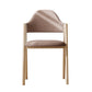 Modern Dining Arm Chairs Upholstered Open Back Armchair with Metal Legs Coffee 1 Piece Natural Wood Clearhalo ' kitchen&dining_furn' 'Dining Chairs' 'Dining Tables & Seating' 'dining_chair' 'furn' 'furn_dining_chair' 'Furniture' 'furniture_dining_chair' 'Kitchen & Dining Furniture' 'kitchen' 4038128