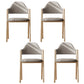 Modern Dining Arm Chairs Upholstered Open Back Armchair with Metal Legs Grey 4 Piece Set Natural Wood Clearhalo ' kitchen&dining_furn' 'Dining Chairs' 'Dining Tables & Seating' 'dining_chair' 'furn' 'furn_dining_chair' 'Furniture' 'furniture_dining_chair' 'Kitchen & Dining Furniture' 'kitchen' 4038136
