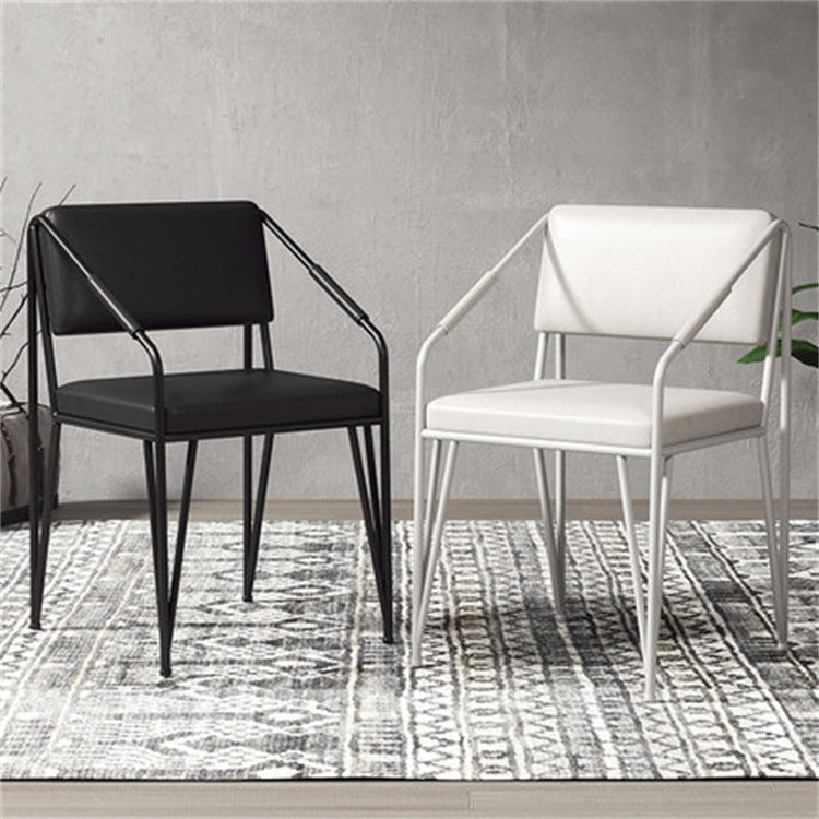 Scandinavian Style Metal Chairs Kitchen Open Back Side Chair (Set of 2) Clearhalo ' kitchen&dining_furn' 'Dining Chairs' 'Dining Tables & Seating' 'dining_chair' 'furn' 'furn_dining_chair' 'Furniture' 'furniture_dining_chair' 'Kitchen & Dining Furniture' 'kitchen' 4038152