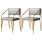 Scandinavian Style Metal Chairs Kitchen Open Back Side Chair (Set of 2) Light Gold Clearhalo ' kitchen&dining_furn' 'Dining Chairs' 'Dining Tables & Seating' 'dining_chair' 'furn' 'furn_dining_chair' 'Furniture' 'furniture_dining_chair' 'Kitchen & Dining Furniture' 'kitchen' 4038156