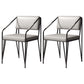 Scandinavian Style Metal Chairs Kitchen Open Back Side Chair (Set of 2) Grey Clearhalo ' kitchen&dining_furn' 'Dining Chairs' 'Dining Tables & Seating' 'dining_chair' 'furn' 'furn_dining_chair' 'Furniture' 'furniture_dining_chair' 'Kitchen & Dining Furniture' 'kitchen' 4038162