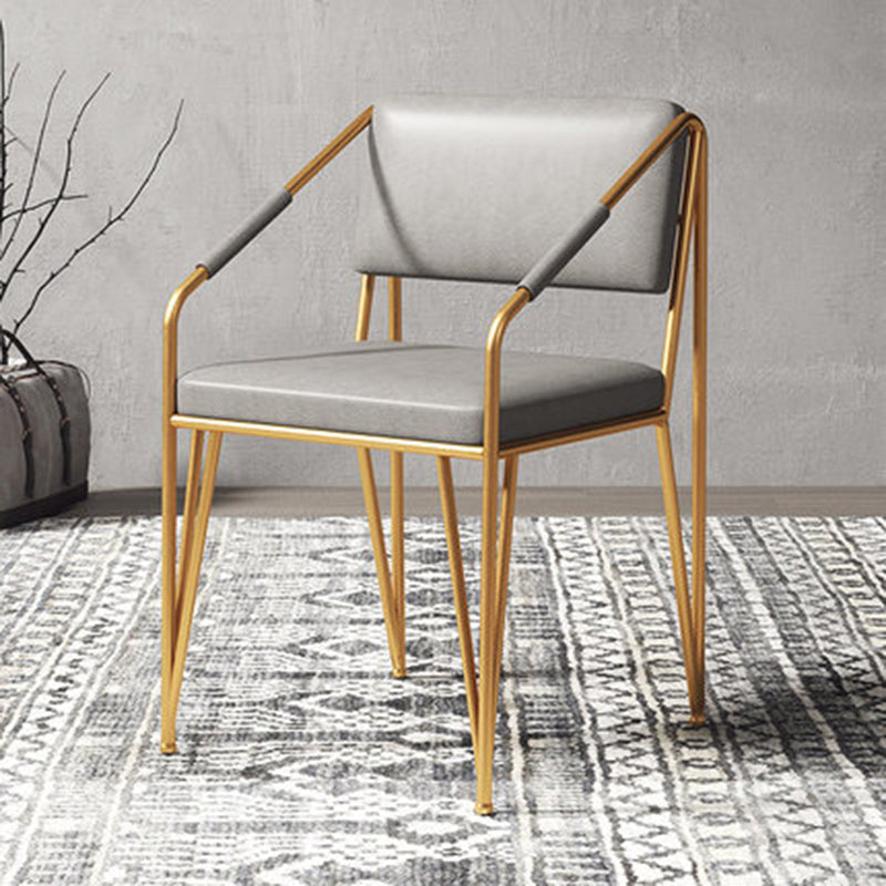 Scandinavian Style Metal Chairs Kitchen Open Back Side Chair (Set of 2) Clearhalo ' kitchen&dining_furn' 'Dining Chairs' 'Dining Tables & Seating' 'dining_chair' 'furn' 'furn_dining_chair' 'Furniture' 'furniture_dining_chair' 'Kitchen & Dining Furniture' 'kitchen' 4038166