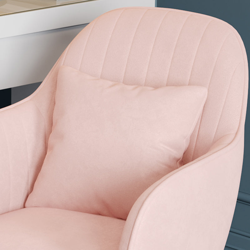 Upholstered Velvet Dining Arm Chair Solid Back Armchair with Metal Legs Clearhalo ' kitchen&dining_furn' 'Dining Chairs' 'Dining Tables & Seating' 'dining_chair' 'furn' 'furn_dining_chair' 'Furniture' 'furniture_dining_chair' 'Kitchen & Dining Furniture' 'kitchen' 4038185