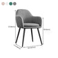 Upholstered Velvet Dining Arm Chair Solid Back Armchair with Metal Legs Clearhalo ' kitchen&dining_furn' 'Dining Chairs' 'Dining Tables & Seating' 'dining_chair' 'furn' 'furn_dining_chair' 'Furniture' 'furniture_dining_chair' 'Kitchen & Dining Furniture' 'kitchen' 4038202