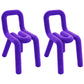 Contemporary Style Velvet Chairs Dining Room Open Back Side Chairs Set Purple 2 Piece Set Clearhalo ' kitchen&dining_furn' 'Dining Chairs' 'Dining Tables & Seating' 'dining_chair' 'furn' 'furn_dining_chair' 'Furniture' 'furniture_dining_chair' 'Kitchen & Dining Furniture' 'kitchen' 4038219