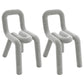 Contemporary Style Velvet Chairs Dining Room Open Back Side Chairs Set Light Gray 2 Piece Set Clearhalo ' kitchen&dining_furn' 'Dining Chairs' 'Dining Tables & Seating' 'dining_chair' 'furn' 'furn_dining_chair' 'Furniture' 'furniture_dining_chair' 'Kitchen & Dining Furniture' 'kitchen' 4038228
