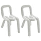 Contemporary Style Velvet Chairs Dining Room Open Back Side Chairs Set Gray-White 2 Piece Set Clearhalo ' kitchen&dining_furn' 'Dining Chairs' 'Dining Tables & Seating' 'dining_chair' 'furn' 'furn_dining_chair' 'Furniture' 'furniture_dining_chair' 'Kitchen & Dining Furniture' 'kitchen' 4038246