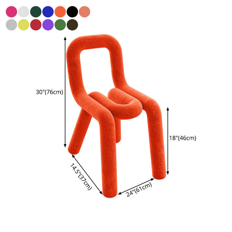 Contemporary Style Velvet Chairs Dining Room Open Back Side Chairs Set Clearhalo ' kitchen&dining_furn' 'Dining Chairs' 'Dining Tables & Seating' 'dining_chair' 'furn' 'furn_dining_chair' 'Furniture' 'furniture_dining_chair' 'Kitchen & Dining Furniture' 'kitchen' 4038250