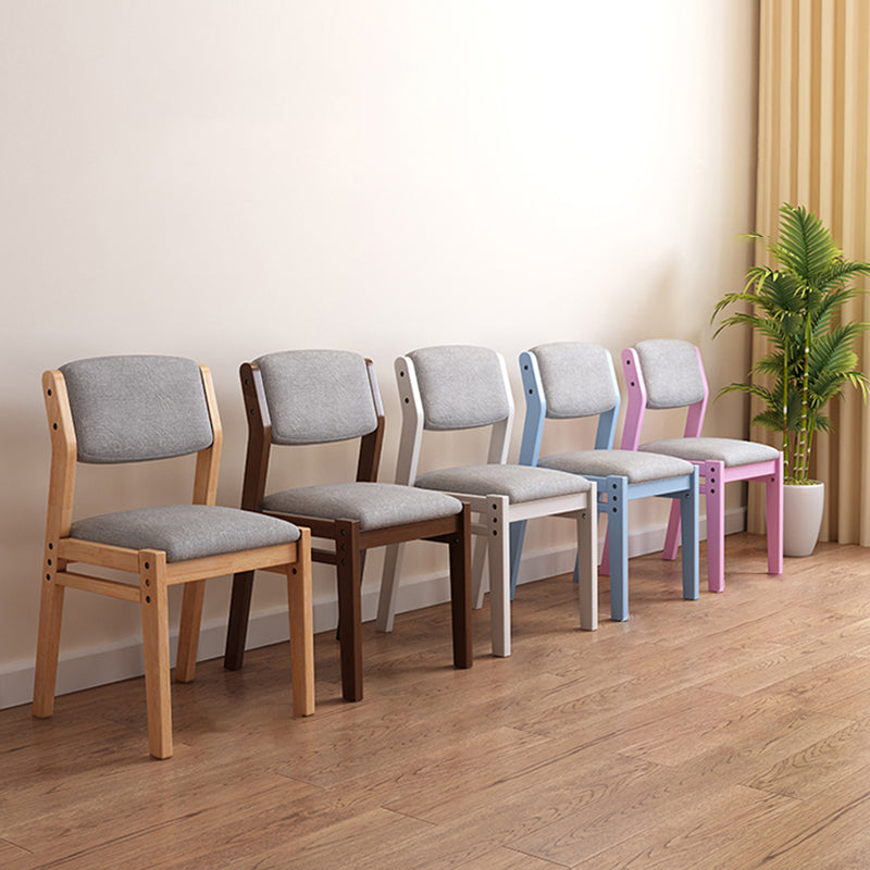 Home Modern Indoor-Outdoor Wood Chair Armless Open Back Dining Single Chair Clearhalo ' kitchen&dining_furn' 'Dining Chairs' 'Dining Tables & Seating' 'dining_chair' 'furn' 'furn_dining_chair' 'Furniture' 'furniture_dining_chair' 'Kitchen & Dining Furniture' 'kitchen' 4038251