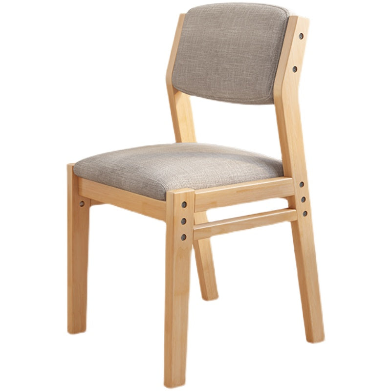 Home Modern Indoor-Outdoor Wood Chair Armless Open Back Dining Single Chair Clearhalo ' kitchen&dining_furn' 'Dining Chairs' 'Dining Tables & Seating' 'dining_chair' 'furn' 'furn_dining_chair' 'Furniture' 'furniture_dining_chair' 'Kitchen & Dining Furniture' 'kitchen' 4038258