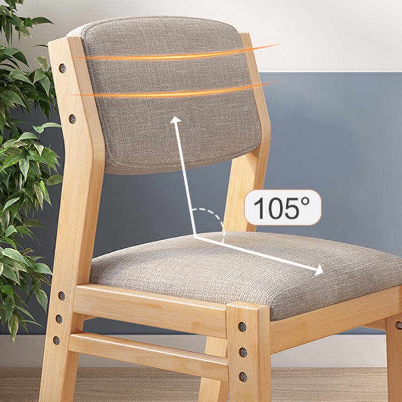 Home Modern Indoor-Outdoor Wood Chair Armless Open Back Dining Single Chair Clearhalo ' kitchen&dining_furn' 'Dining Chairs' 'Dining Tables & Seating' 'dining_chair' 'furn' 'furn_dining_chair' 'Furniture' 'furniture_dining_chair' 'Kitchen & Dining Furniture' 'kitchen' 4038259