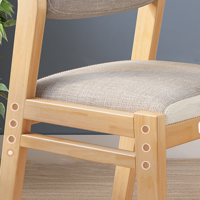 Home Modern Indoor-Outdoor Wood Chair Armless Open Back Dining Single Chair Clearhalo ' kitchen&dining_furn' 'Dining Chairs' 'Dining Tables & Seating' 'dining_chair' 'furn' 'furn_dining_chair' 'Furniture' 'furniture_dining_chair' 'Kitchen & Dining Furniture' 'kitchen' 4038260