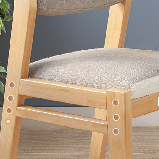 Home Modern Indoor-Outdoor Wood Chair Armless Open Back Dining Single Chair Clearhalo ' kitchen&dining_furn' 'Dining Chairs' 'Dining Tables & Seating' 'dining_chair' 'furn' 'furn_dining_chair' 'Furniture' 'furniture_dining_chair' 'Kitchen & Dining Furniture' 'kitchen' 4038260