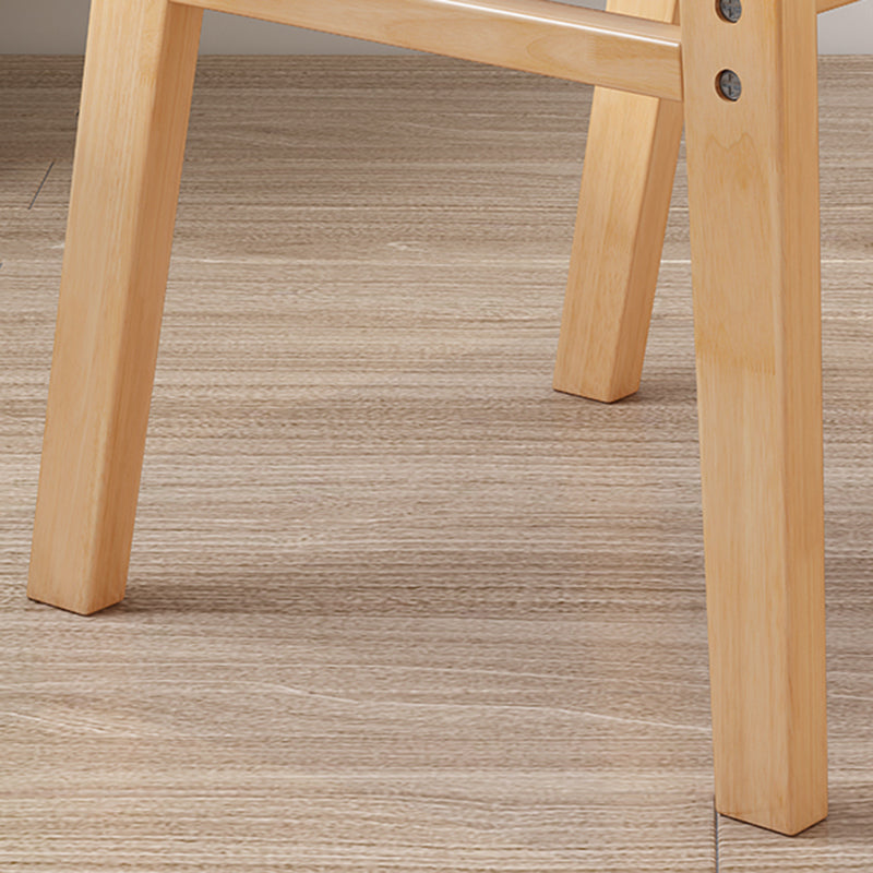 Home Modern Indoor-Outdoor Wood Chair Armless Open Back Dining Single Chair Clearhalo ' kitchen&dining_furn' 'Dining Chairs' 'Dining Tables & Seating' 'dining_chair' 'furn' 'furn_dining_chair' 'Furniture' 'furniture_dining_chair' 'Kitchen & Dining Furniture' 'kitchen' 4038262