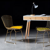 Scandinavian Metal Bedroom Side Chair Cross Back Matte Finish Dining Chair Clearhalo ' kitchen&dining_furn' 'Dining Chairs' 'Dining Tables & Seating' 'dining_chair' 'furn' 'furn_dining_chair' 'Furniture' 'furniture_dining_chair' 'Kitchen & Dining Furniture' 'kitchen' 4038271