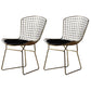 Scandinavian Metal Bedroom Side Chair Cross Back Matte Finish Dining Chair Gold Black 2 Piece Set Clearhalo ' kitchen&dining_furn' 'Dining Chairs' 'Dining Tables & Seating' 'dining_chair' 'furn' 'furn_dining_chair' 'Furniture' 'furniture_dining_chair' 'Kitchen & Dining Furniture' 'kitchen' 4038293