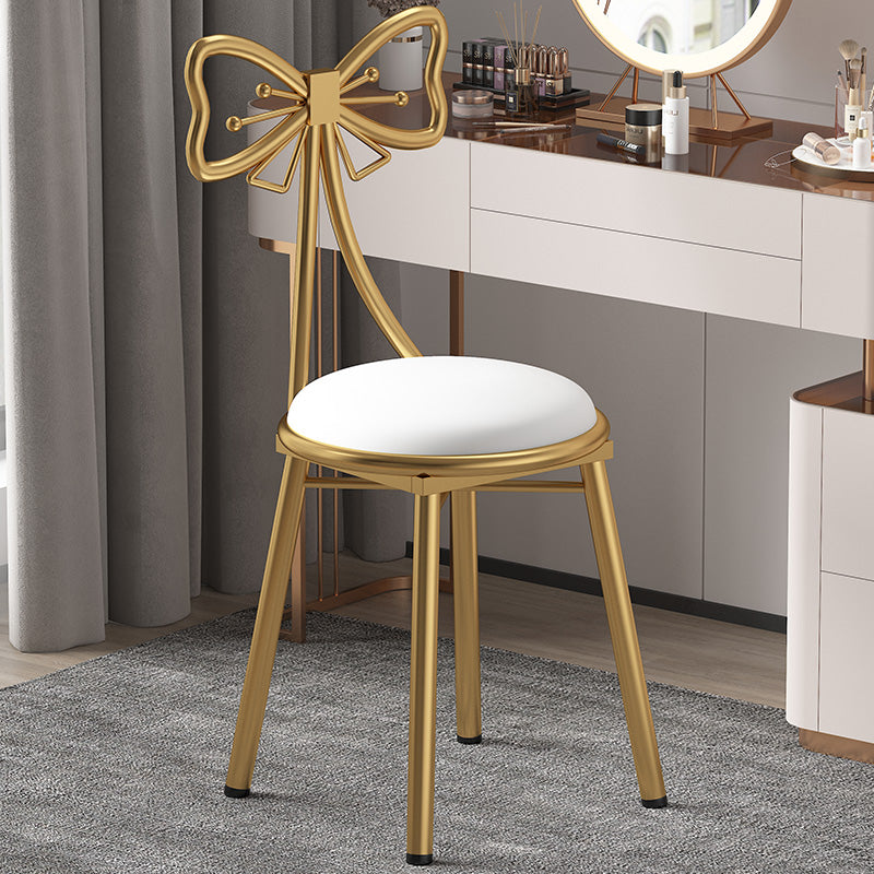 Scandinavian Style Upholstered Armless Dining Chair Open Back Dining Single Chair Gloss White Clearhalo ' kitchen&dining_furn' 'Dining Chairs' 'Dining Tables & Seating' 'dining_chair' 'furn' 'furn_dining_chair' 'Furniture' 'furniture_dining_chair' 'Kitchen & Dining Furniture' 'kitchen' 4038332
